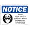 Signmission OSHA Sign, Wear Your Safety Glasses When With Symbol, 24in X 18in Aluminum, 24" W, 18" H, Landscape OS-NS-A-1824-L-19017 - alternate 1